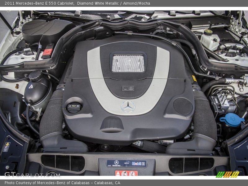 Diamond White Metallic / Almond/Mocha 2011 Mercedes-Benz E 550 Cabriolet