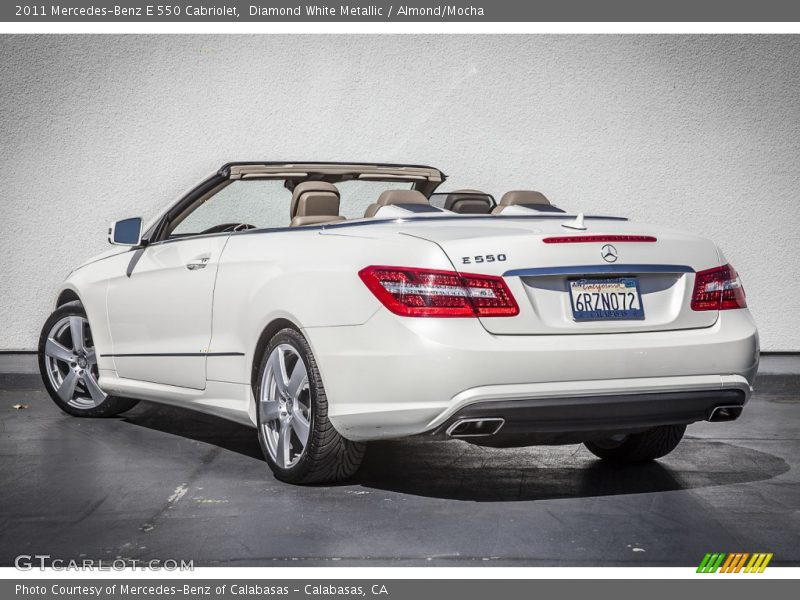 Diamond White Metallic / Almond/Mocha 2011 Mercedes-Benz E 550 Cabriolet