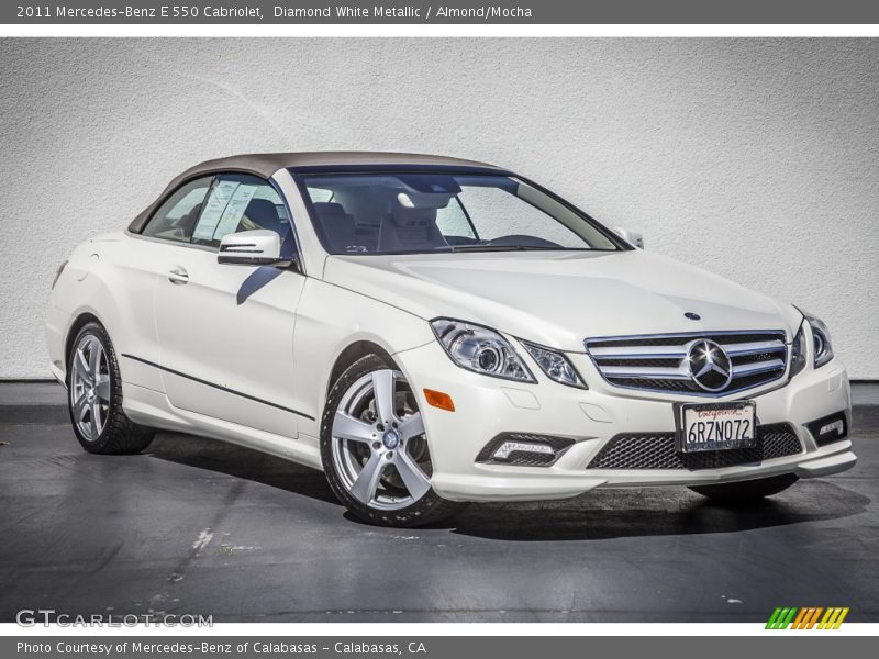 Diamond White Metallic / Almond/Mocha 2011 Mercedes-Benz E 550 Cabriolet