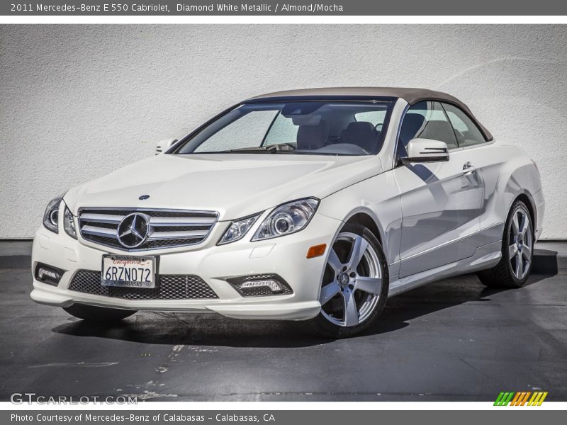 Diamond White Metallic / Almond/Mocha 2011 Mercedes-Benz E 550 Cabriolet
