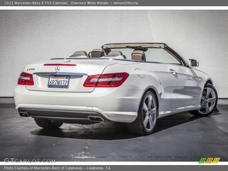 Diamond White Metallic / Almond/Mocha 2011 Mercedes-Benz E 550 Cabriolet