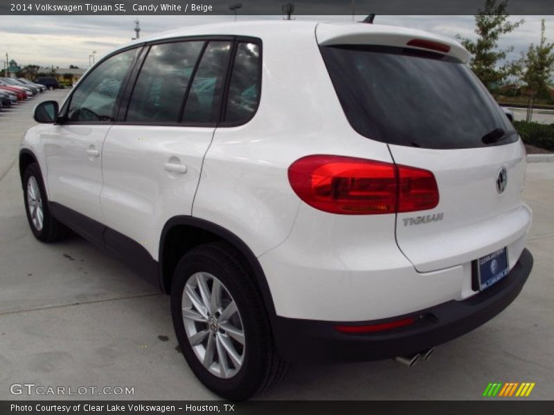 Candy White / Beige 2014 Volkswagen Tiguan SE