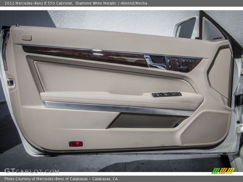 Diamond White Metallic / Almond/Mocha 2011 Mercedes-Benz E 550 Cabriolet