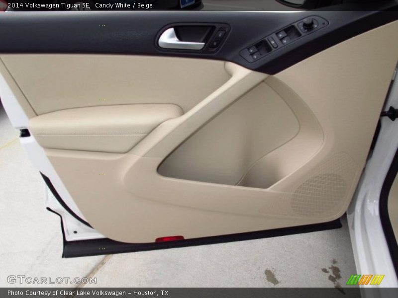 Candy White / Beige 2014 Volkswagen Tiguan SE