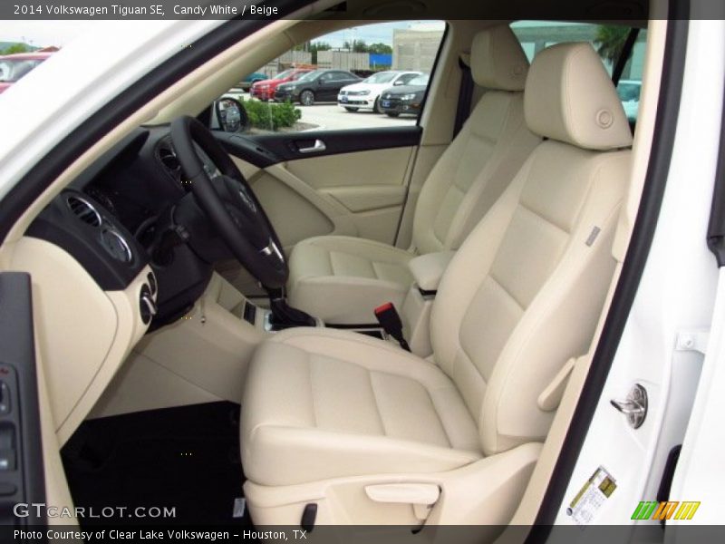 Candy White / Beige 2014 Volkswagen Tiguan SE