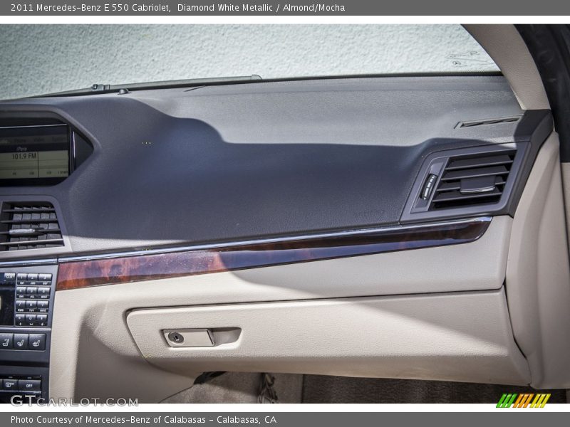Diamond White Metallic / Almond/Mocha 2011 Mercedes-Benz E 550 Cabriolet