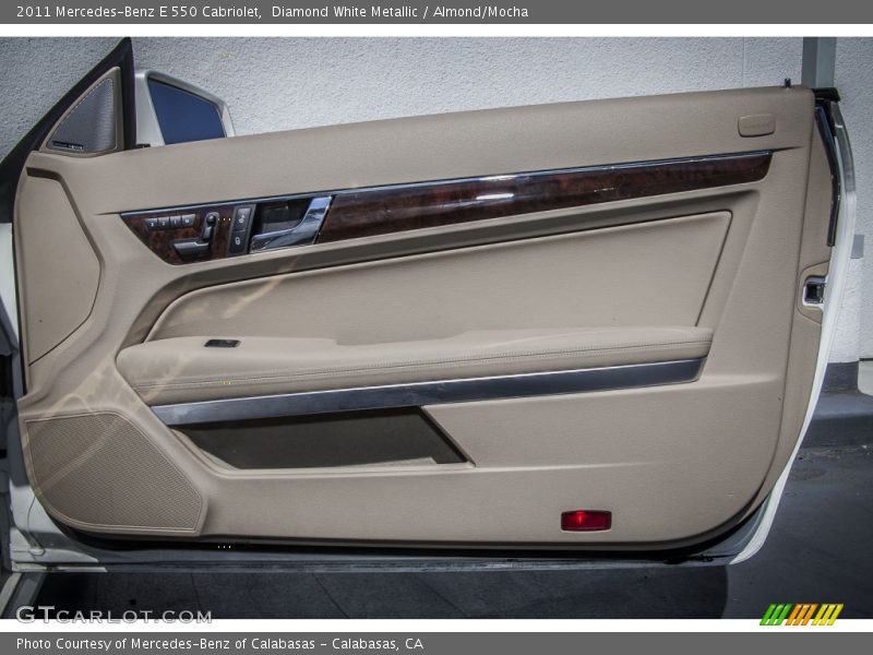 Diamond White Metallic / Almond/Mocha 2011 Mercedes-Benz E 550 Cabriolet