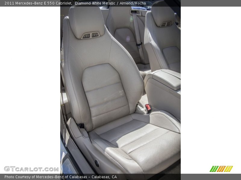 Diamond White Metallic / Almond/Mocha 2011 Mercedes-Benz E 550 Cabriolet