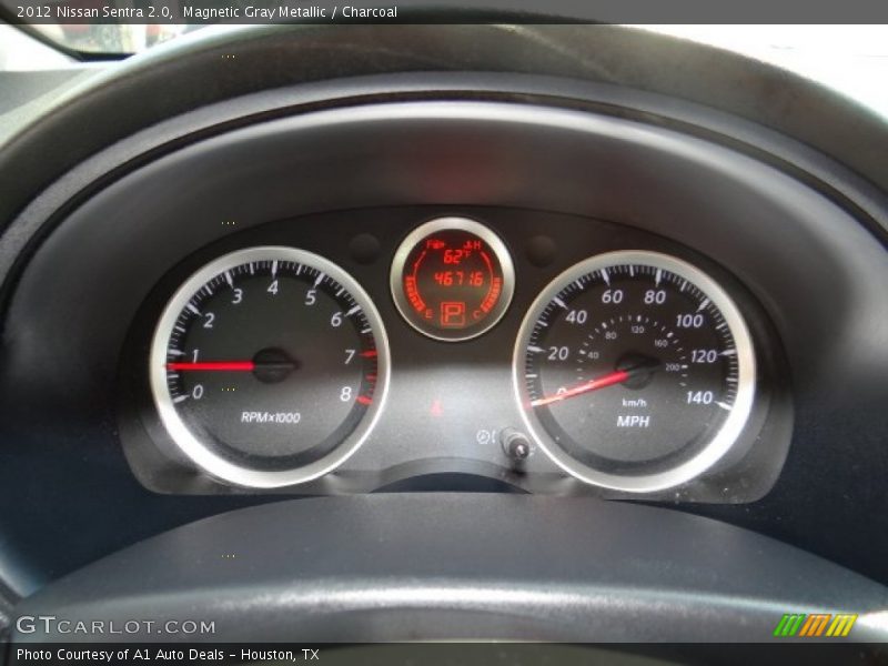 Magnetic Gray Metallic / Charcoal 2012 Nissan Sentra 2.0