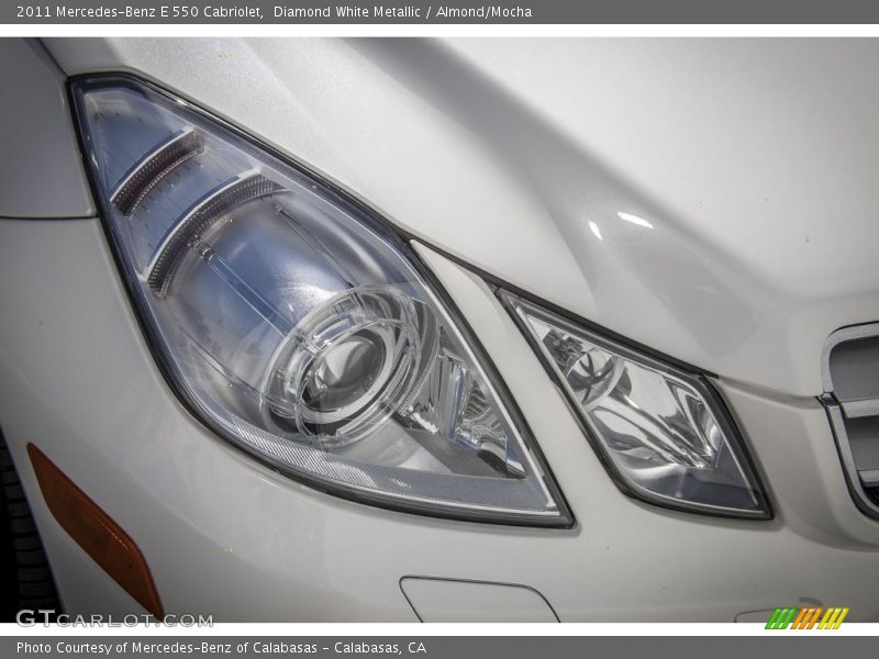 Diamond White Metallic / Almond/Mocha 2011 Mercedes-Benz E 550 Cabriolet