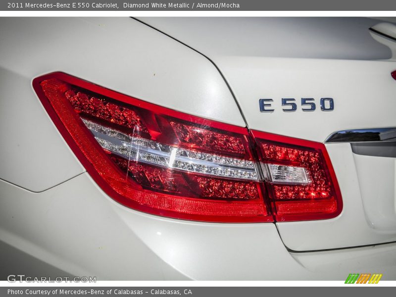 Diamond White Metallic / Almond/Mocha 2011 Mercedes-Benz E 550 Cabriolet
