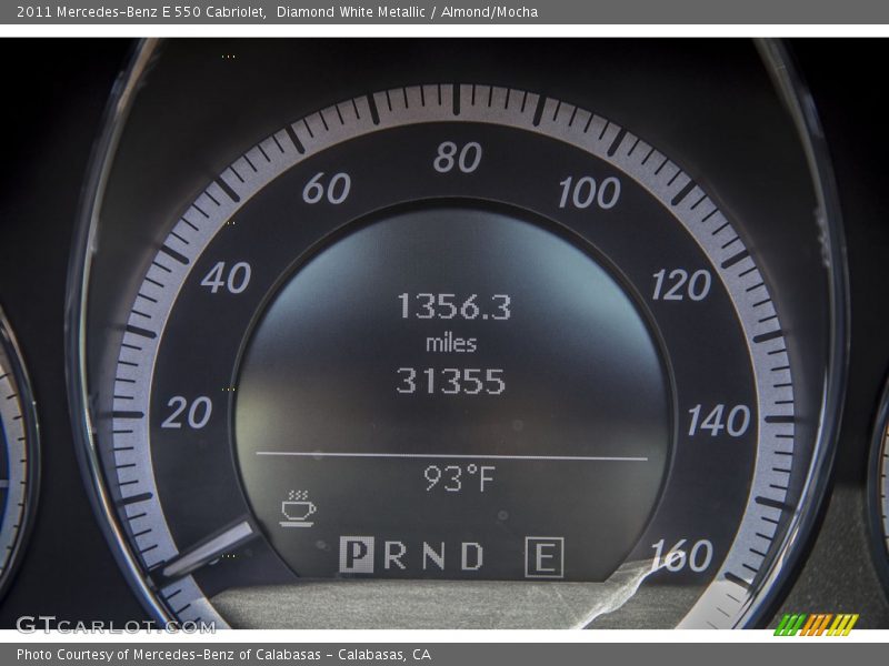 Diamond White Metallic / Almond/Mocha 2011 Mercedes-Benz E 550 Cabriolet
