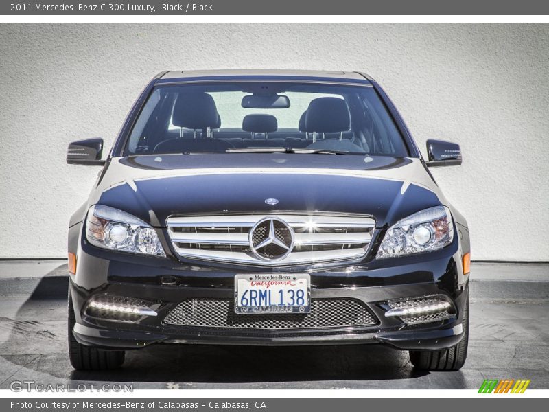 Black / Black 2011 Mercedes-Benz C 300 Luxury