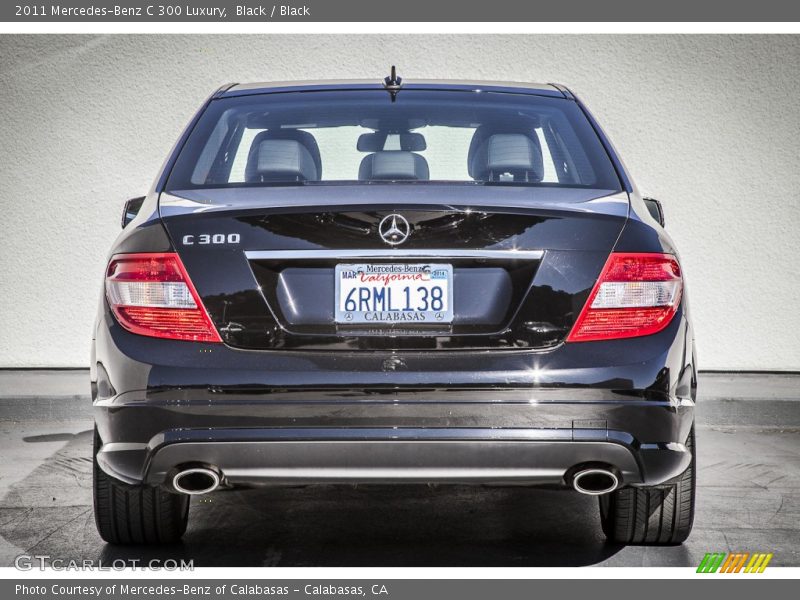 Black / Black 2011 Mercedes-Benz C 300 Luxury