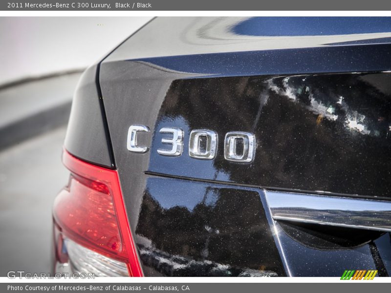 Black / Black 2011 Mercedes-Benz C 300 Luxury