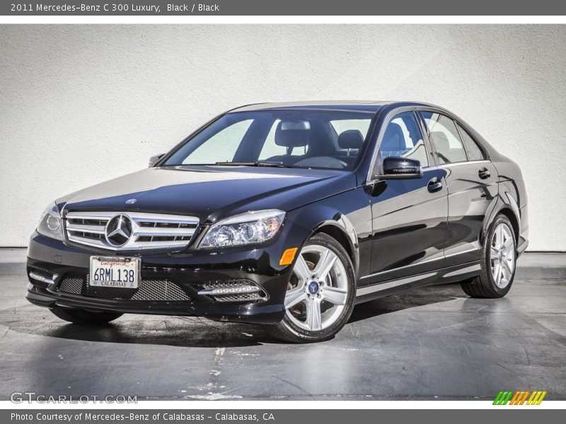 Black / Black 2011 Mercedes-Benz C 300 Luxury