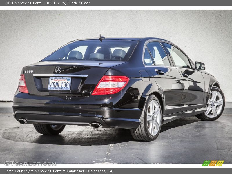 Black / Black 2011 Mercedes-Benz C 300 Luxury