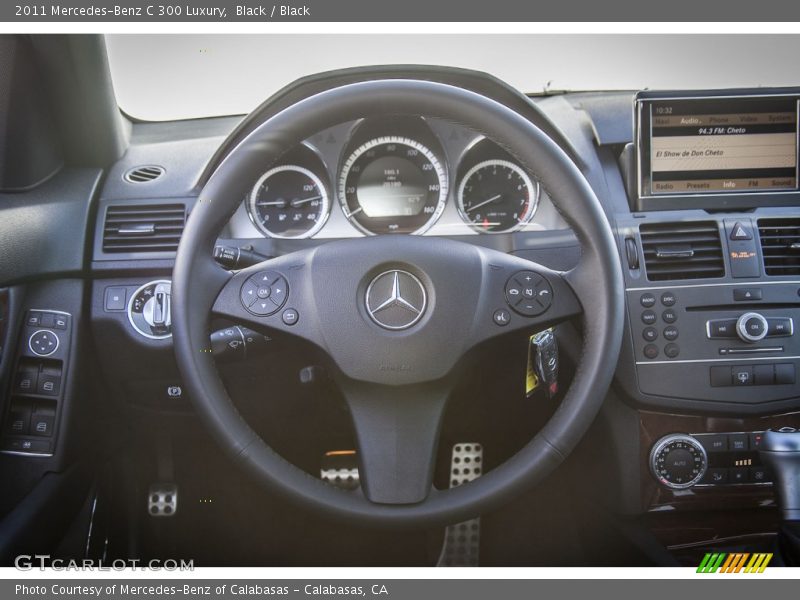 Black / Black 2011 Mercedes-Benz C 300 Luxury