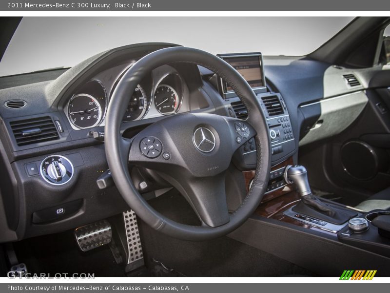 Black / Black 2011 Mercedes-Benz C 300 Luxury