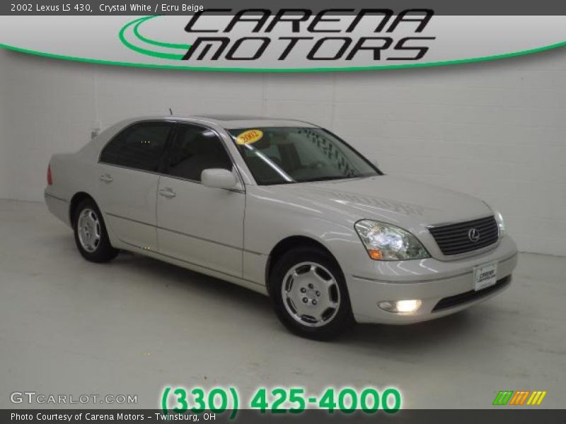 Crystal White / Ecru Beige 2002 Lexus LS 430