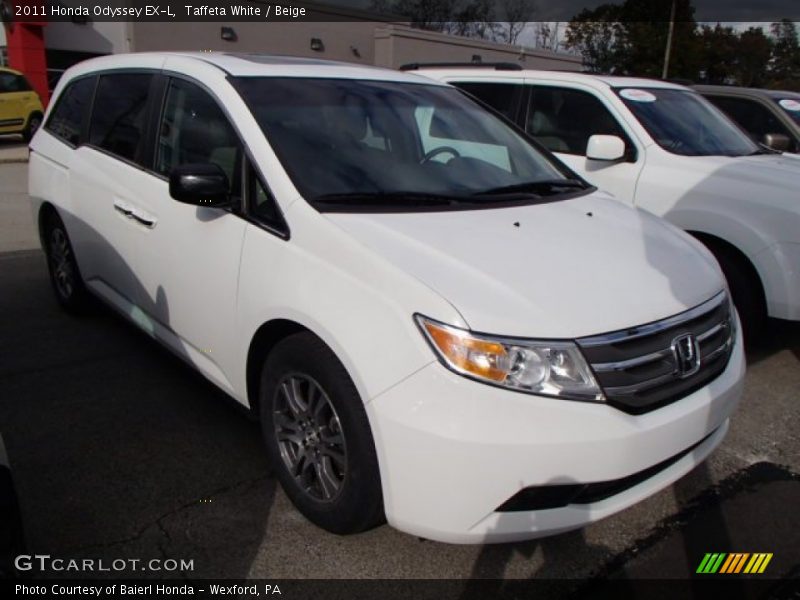 Taffeta White / Beige 2011 Honda Odyssey EX-L