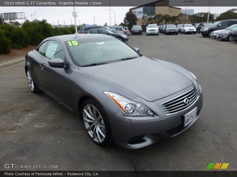 Graphite Shadow / Stone 2010 Infiniti G 37 Convertible