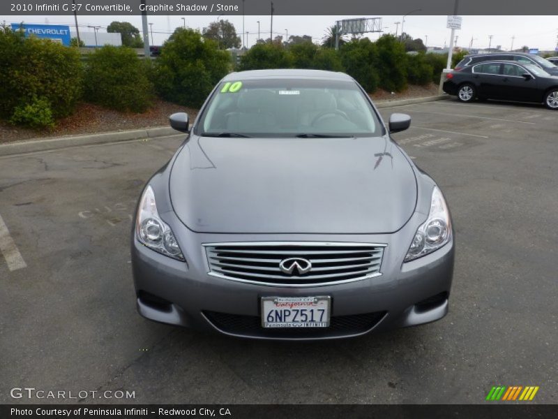 Graphite Shadow / Stone 2010 Infiniti G 37 Convertible