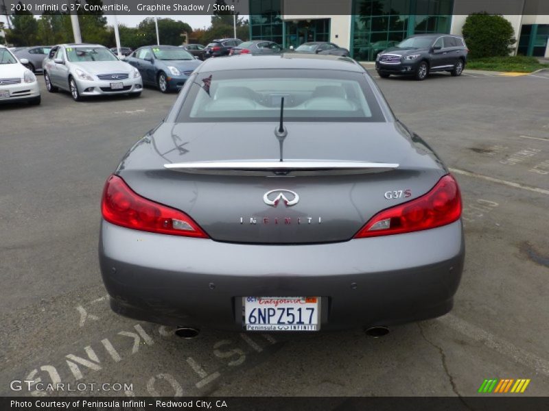 Graphite Shadow / Stone 2010 Infiniti G 37 Convertible