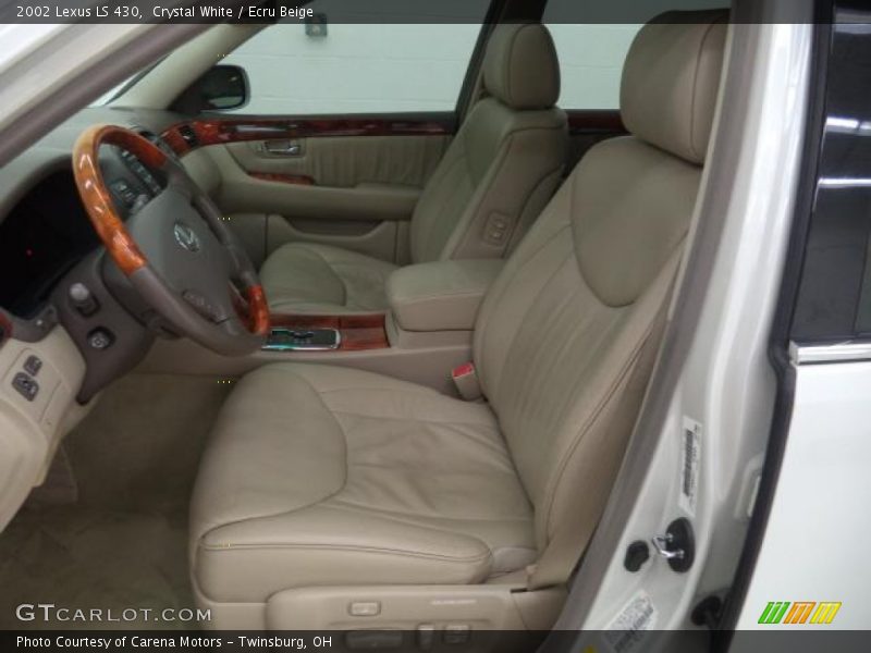 Crystal White / Ecru Beige 2002 Lexus LS 430