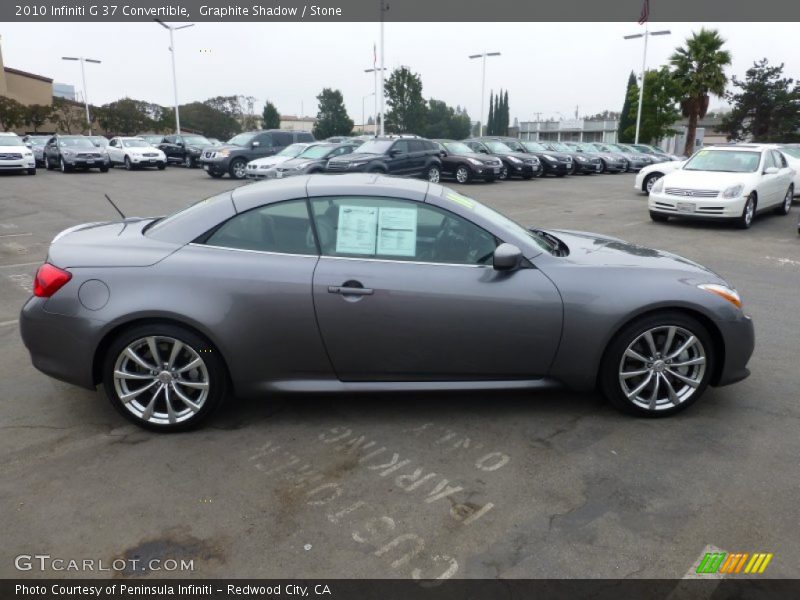 Graphite Shadow / Stone 2010 Infiniti G 37 Convertible