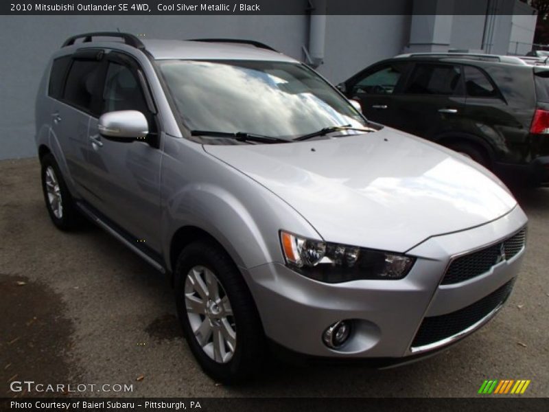 Cool Silver Metallic / Black 2010 Mitsubishi Outlander SE 4WD
