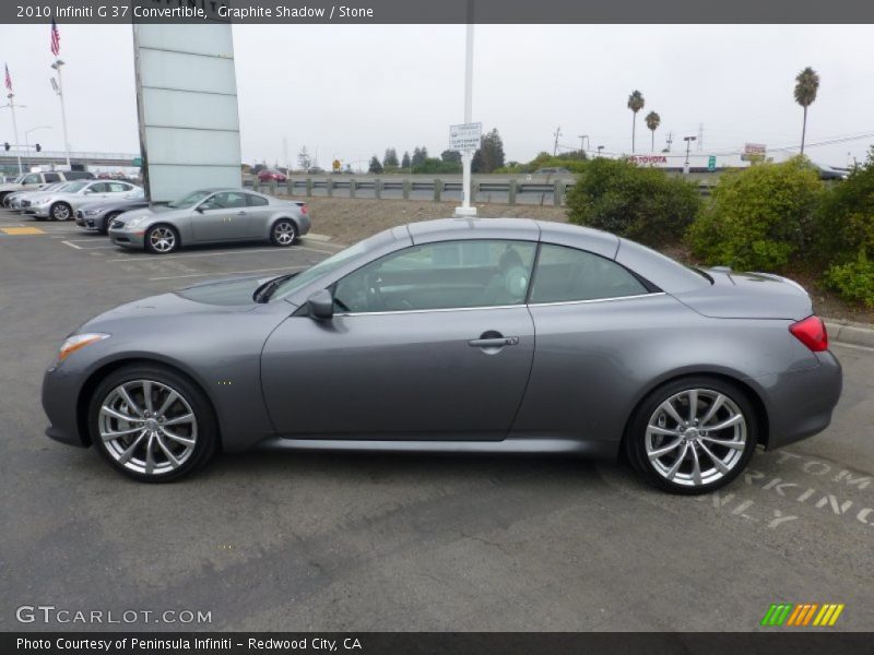 Graphite Shadow / Stone 2010 Infiniti G 37 Convertible