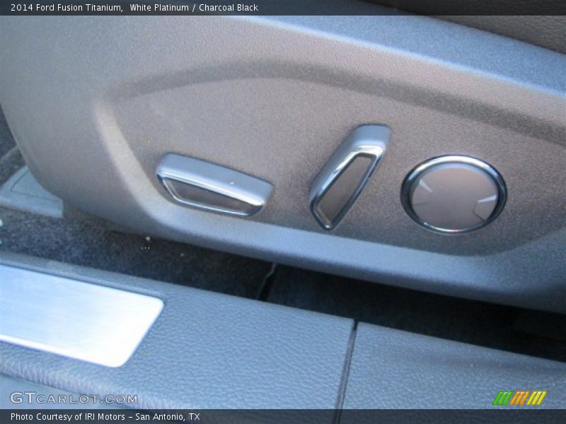 White Platinum / Charcoal Black 2014 Ford Fusion Titanium