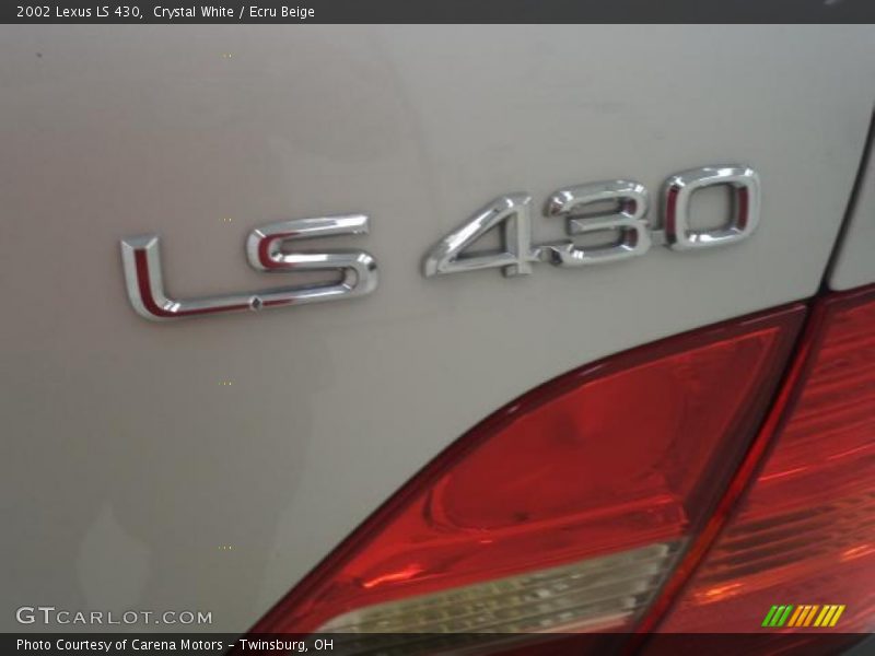 Crystal White / Ecru Beige 2002 Lexus LS 430