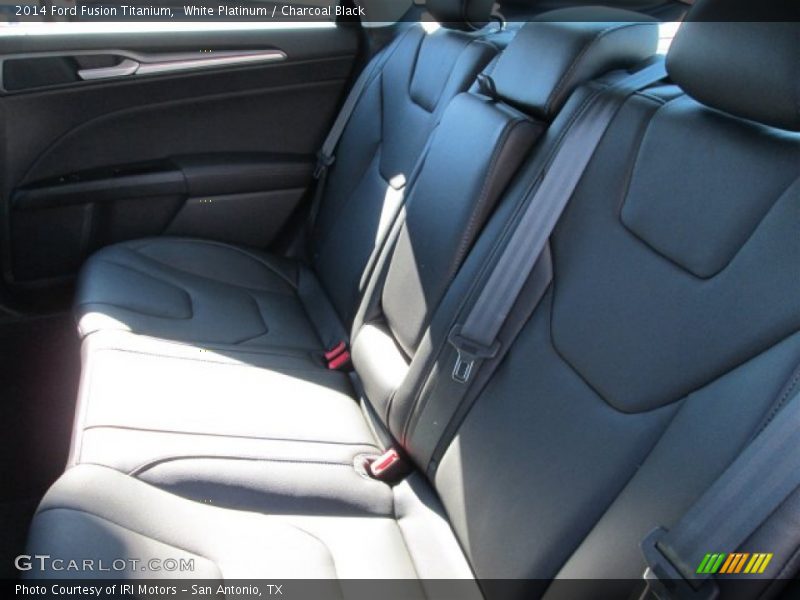 White Platinum / Charcoal Black 2014 Ford Fusion Titanium