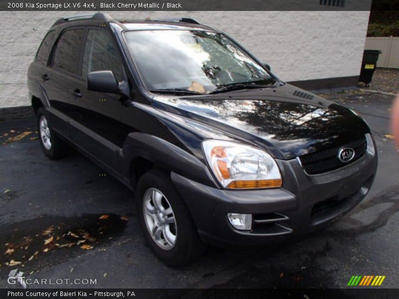 Black Cherry Metallic / Black 2008 Kia Sportage LX V6 4x4