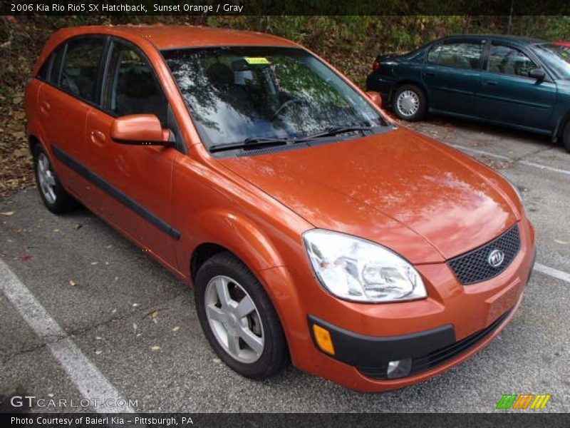 Sunset Orange / Gray 2006 Kia Rio Rio5 SX Hatchback