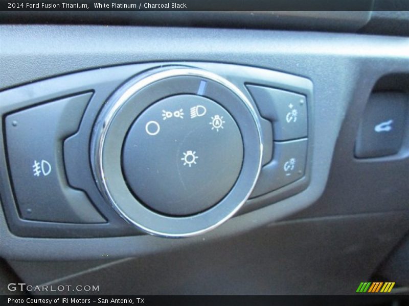 White Platinum / Charcoal Black 2014 Ford Fusion Titanium