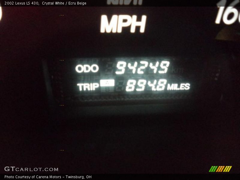 Crystal White / Ecru Beige 2002 Lexus LS 430