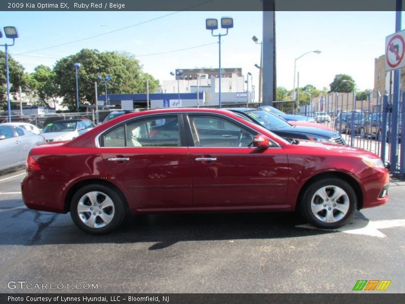 Ruby Red / Beige 2009 Kia Optima EX