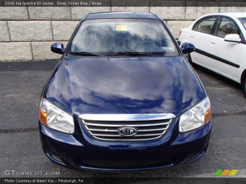 Deep Ocean Blue / Beige 2008 Kia Spectra EX Sedan