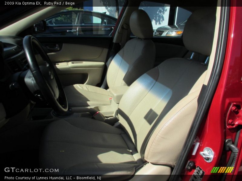 Ruby Red / Beige 2009 Kia Optima EX