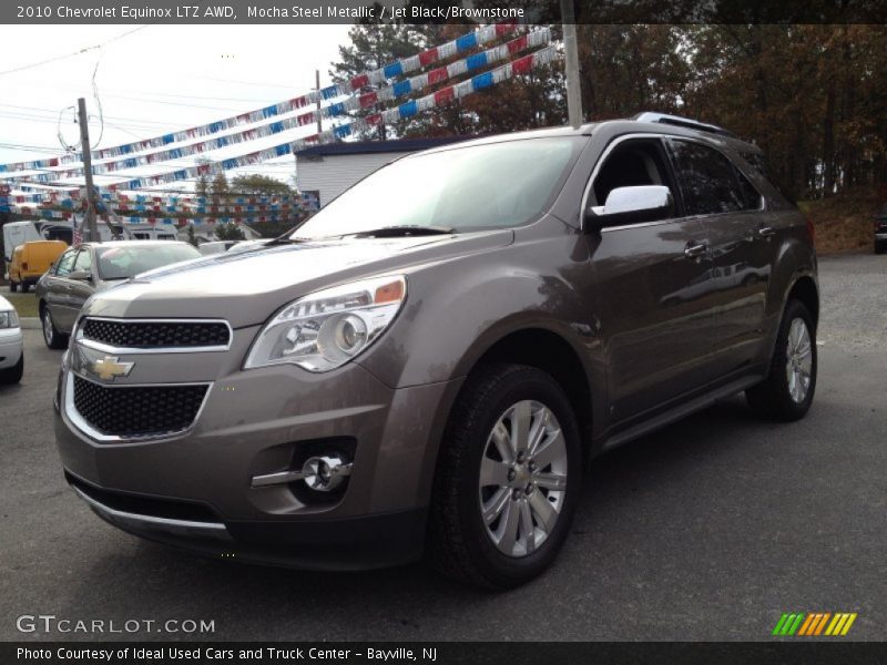 Mocha Steel Metallic / Jet Black/Brownstone 2010 Chevrolet Equinox LTZ AWD