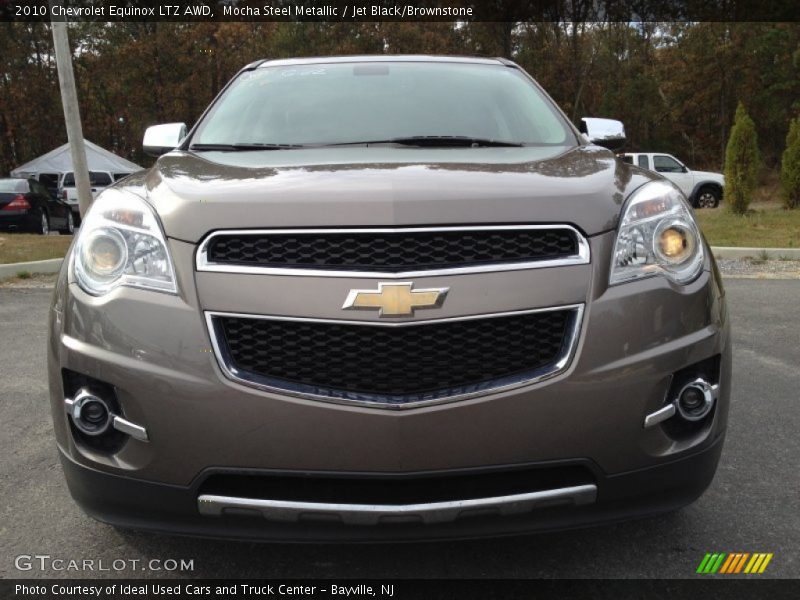 Mocha Steel Metallic / Jet Black/Brownstone 2010 Chevrolet Equinox LTZ AWD