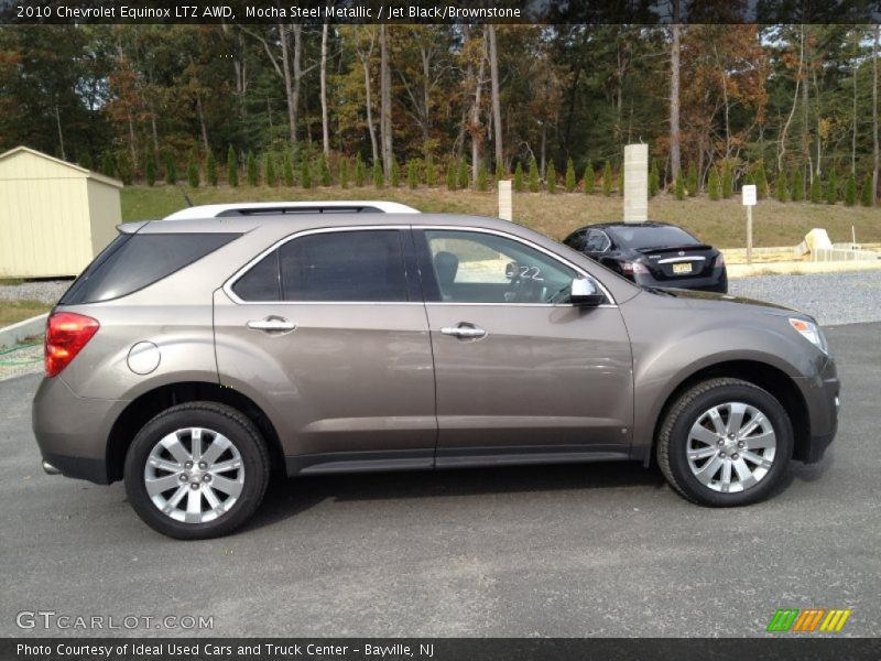 Mocha Steel Metallic / Jet Black/Brownstone 2010 Chevrolet Equinox LTZ AWD