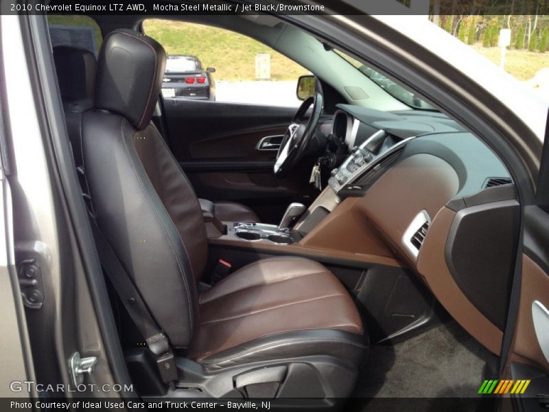 Mocha Steel Metallic / Jet Black/Brownstone 2010 Chevrolet Equinox LTZ AWD