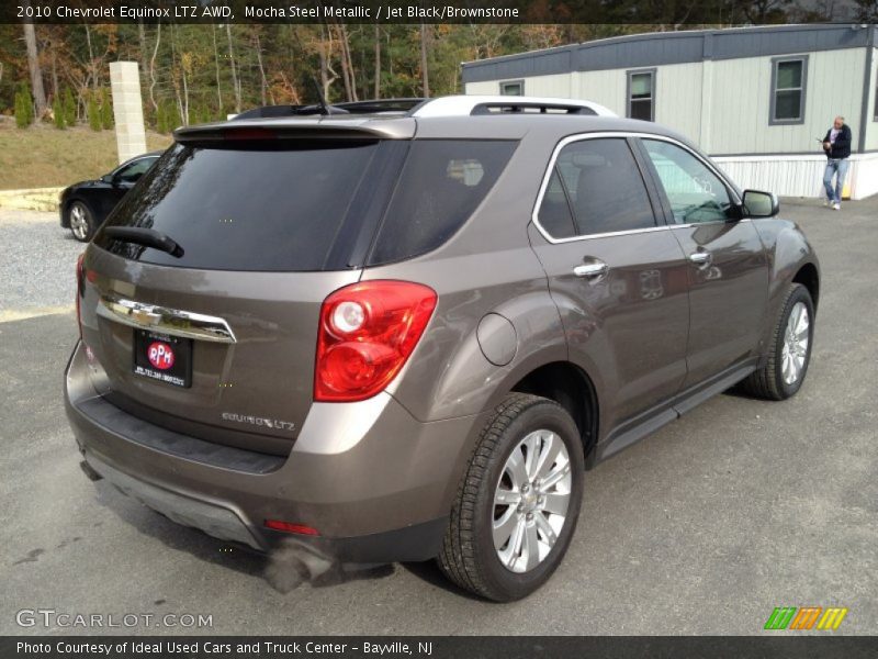 Mocha Steel Metallic / Jet Black/Brownstone 2010 Chevrolet Equinox LTZ AWD