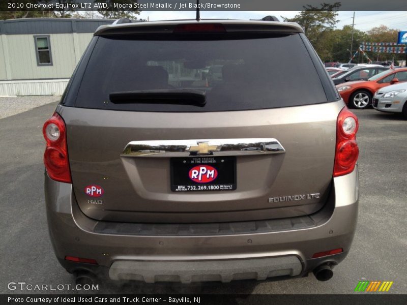 Mocha Steel Metallic / Jet Black/Brownstone 2010 Chevrolet Equinox LTZ AWD