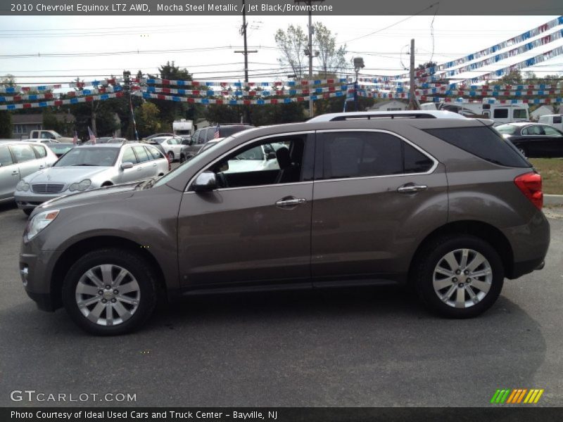Mocha Steel Metallic / Jet Black/Brownstone 2010 Chevrolet Equinox LTZ AWD