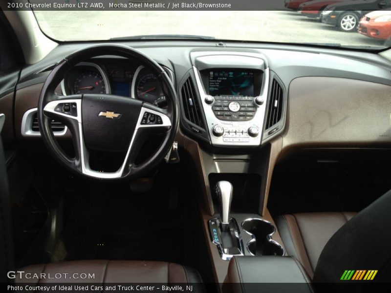 Mocha Steel Metallic / Jet Black/Brownstone 2010 Chevrolet Equinox LTZ AWD
